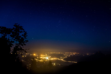 Night shot at the Traunsee - Ebensee - Salzburg - Austria