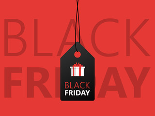Black Friday sale inscription design template. Black Friday banner. Vector illustration 
