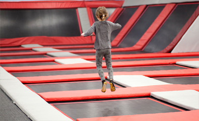 Trampoline,red trampoline jumping 