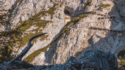 Beautiful alpine view at Eisriesenwelten-Werfen-Salzburg-Austria