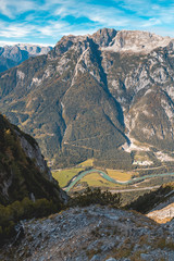 Obraz premium Beautiful alpine view at Eisriesenwelten-Werfen-Salzburg-Austria