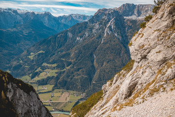 Beautiful alpine view at Eisriesenwelten-Werfen-Salzburg-Austria