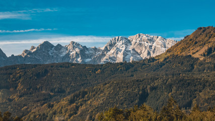 Naklejka premium Beautiful alpine view near Werfen-Salzburg-Austria