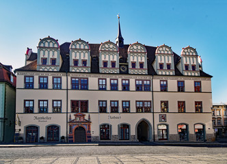 Das alte Rathaus in Naumburg, Sachsen-Anhalt, Deutschland 
