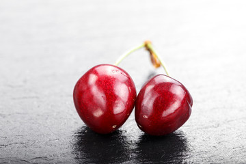 two sweet sweet cherries