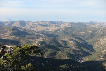 aerial view of mountains