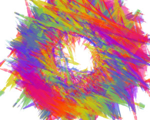 creative multicolored abstraction