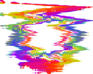 creative multicolored amorphous abstraction