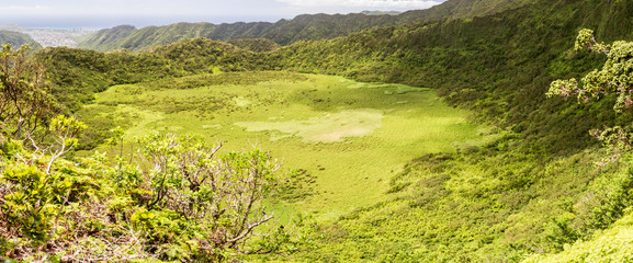 Auf dem Ka'au Crater Trail, Oahu, Hawaii © Dominik Rueß