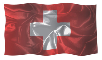 Swiss Silk Flag