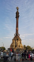 Fototapeta na wymiar Estatuta de Colón, Barcelona