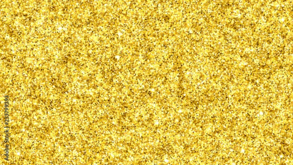 Wall mural golden glimmered seamless loop abstract motion background