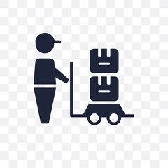 Cargo transparent icon. Cargo symbol design from Delivery and logistic collection. Simple element vector illustration. Can be used in web and mobile.