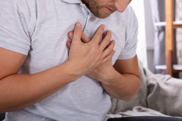 Man Suffering From Chest Pain