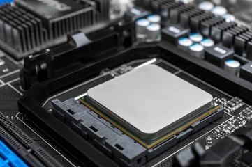 Central processor on motherboard.