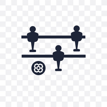 Foosball transparent icon. Foosball symbol design from Arcade collection. Simple element vector illustration. Can be used in web and mobile.