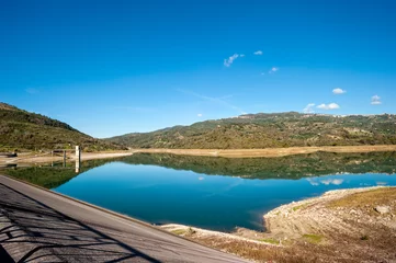 Cercles muraux Barrage dam and oasis of the river alento-cilento-salerno