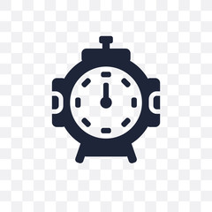 Stopclock transparent icon. Stopclock symbol design from Time managemnet collection. Simple element vector illustration. Can be used in web and mobile.