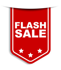 red vector banner flash sale