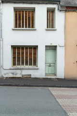 Facade of house in France.