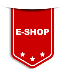red vector banner eshop