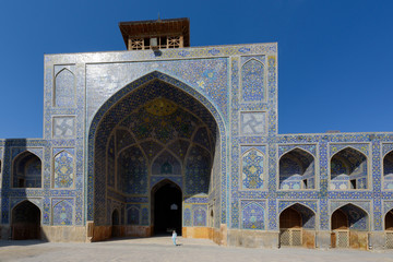 Fototapeta na wymiar Iran - Isfahan - Abbasi Great Mosque (مسجد جامع عباسی)