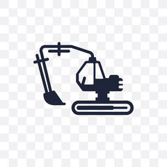 Excavators transparent icon. Excavators symbol design from Transportation collection. Simple element vector illustration. Can be used in web and mobile.