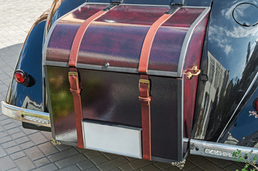Trunk of a vintage car