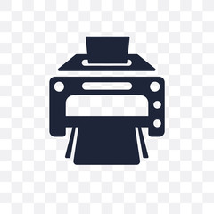 Printer transparent icon. Printer symbol design from Electronic devices collection. Simple element vector illustration. Can be used in web and mobile.