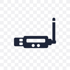 usb wireless adapter transparent icon. usb wireless adapter symbol design from Electronic devices collection. Simple element vector illustration. Can be used in web and mobile.