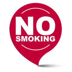 red vector banner no smoking