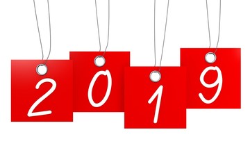 2019 New Year concept - price tags