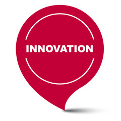 red vector banner innovation