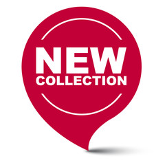 red vector banner new collection