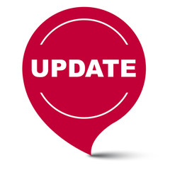 red vector banner update