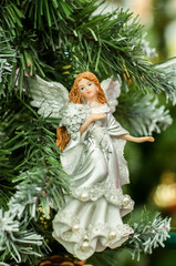 Obraz na płótnie Canvas Christmas angel. Christmas decorations.