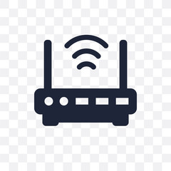 Modem transparent icon. Modem symbol design from Networking collection.