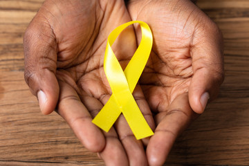 Ribbon To Support Childhood And Bladder Cancer