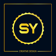 Initial letter SY Logo Template Vector Design