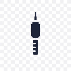 Jack connector transparent icon. Jack connector symbol design from Music collection.