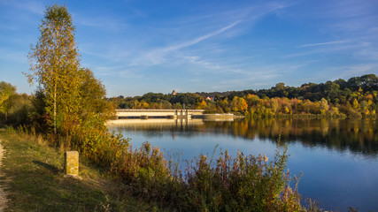 Indian summer at the Isar near Zulling - Bavaria - Germany