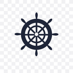 Boat Steering Wheel transparent icon. Boat Steering Wheel symbol design from Nautical collection. © CoolVectorStock
