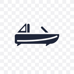 Roofless Speed Boat transparent icon. Roofless Speed Boat symbol design from Nautical collection.