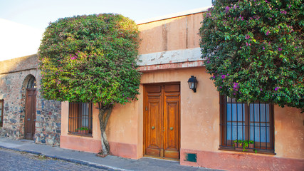 Uruguay, Streets of Colonia Del Sacramento in historic center (Barrio Historico)