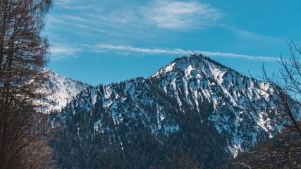 Fototapeta na wymiar Beautiful alpine view near the Schliersee - Bavaria - Germany
