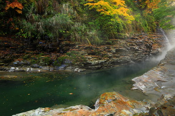 紅葉の小安峡