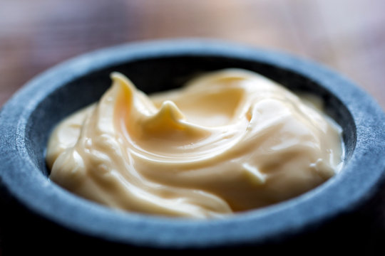 Close Up Of Mayonnaise In A Bowl