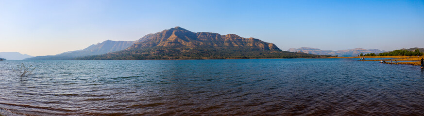 lake in mountains, mulshi, pune, maharashtra