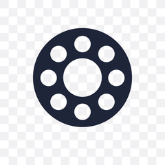 bobbin transparent icon. bobbin symbol design from Sew collection.