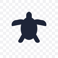 Sea turtle transparent icon. Sea turtle symbol design from Summer collection.